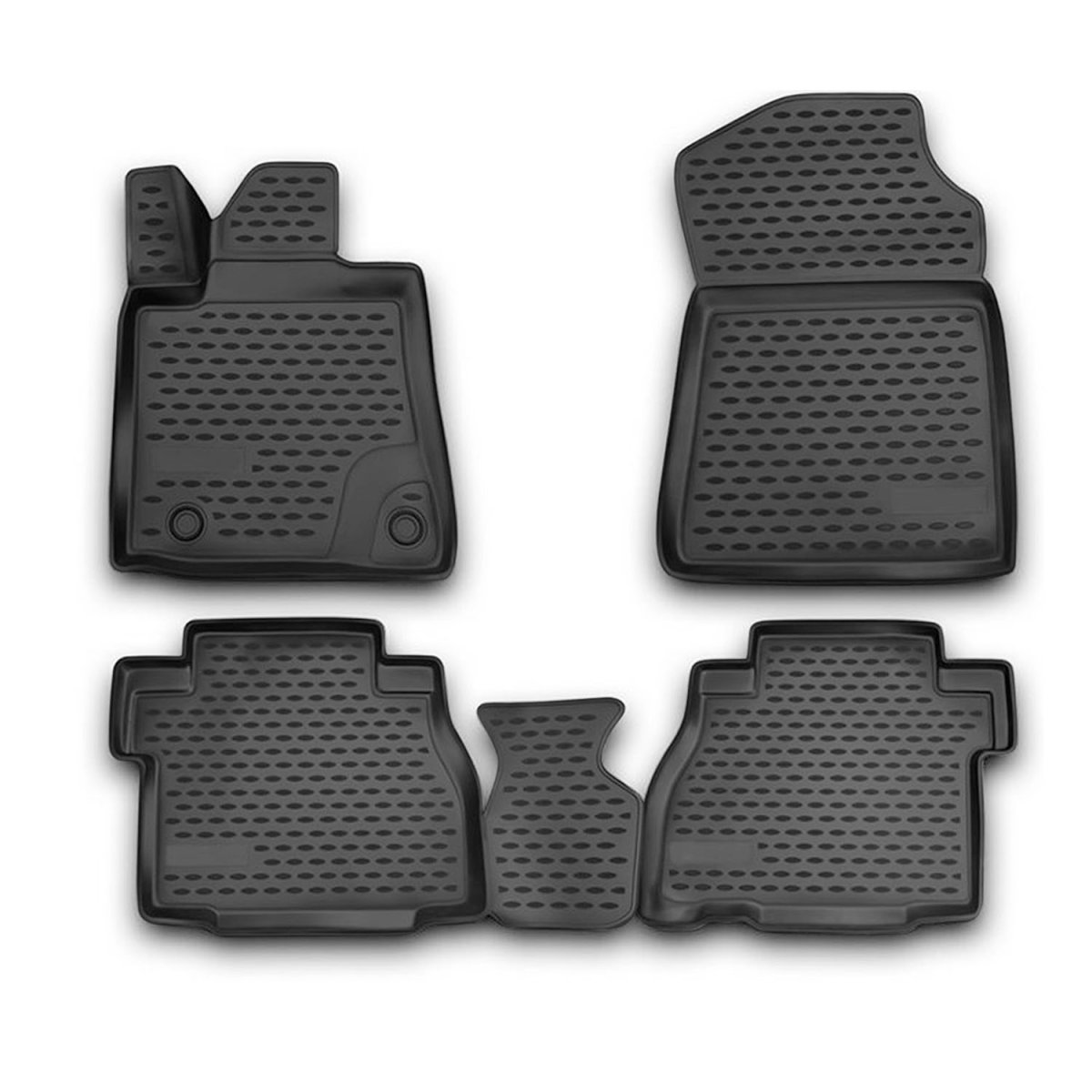 Toyota Tundra Floor Mats - Omac - Rubber TPE - Black - '07-'13